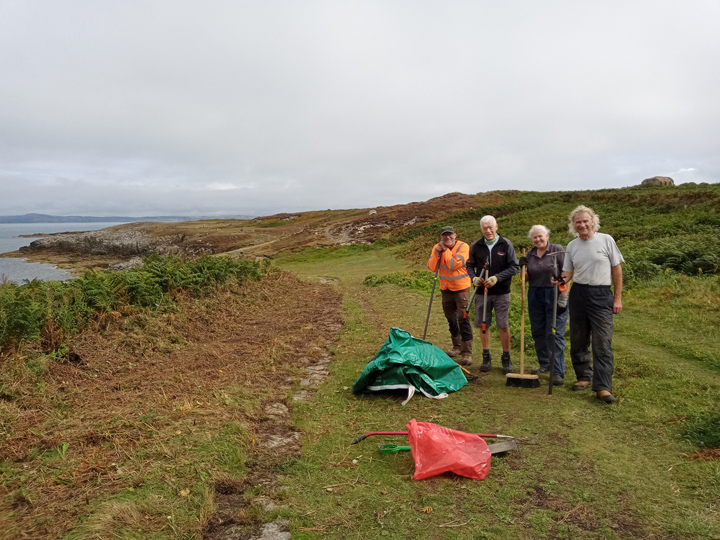 Path clearance at the Rocky Coast, Breakwater Park