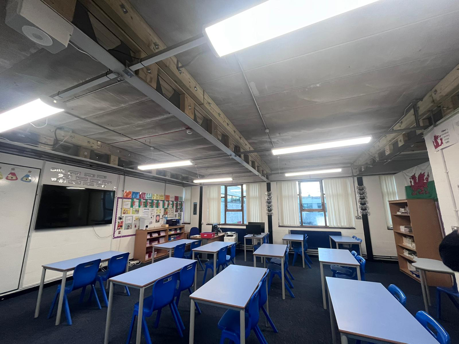 A classroom in Ysgol Caergybi